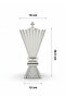 مبخرة لورين البلاتينية – Silver – ارتفاع 36.5 سم – عرض 16 سم - 3