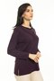 New Season Women's Middle Age and Up New Pattern Knitwear Collar Lycra Mother Combed Cotton Blouse 30520 - 5