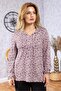 New Model High Quality Middle Age Mother Combed Cotton Blouse 6515