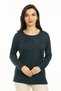 New Season Women's Middle Age and Up New Pattern Lycra Mother Combed Cotton Blouse 30510