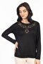 New Model 2024 Embroidered Round Neck Lycra Mother Combed Cotton Blouse 6450 - 5