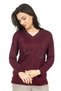 Women's Middle-Aged and Above New Model V-Neck Stone Embroidered Mother Combed Cotton Blouse 30560 - 4