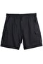 K Cargo Pocket I Denim Shorts Black Suitable for Men with Large Sizes between 118-176 Kilograms