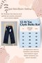 Bayhas Girl's Black Wide Leg Embroidered Denim Pants - 2