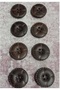 Ǝe Polyester Button 28 Size 18 mm 10 Pieces