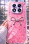 Redmi Note 14 Pro 5g Case with Camera Protrusion, Shiny Happy Silicone Cover with Glossy Figure