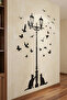 Street Lamp Birds and Cats 120 X 60 cm Wall Sticker Wall Sticker