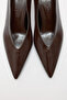 Heels 2603 - Pointed Toe Classic Dark Brown Women's Heels - 4