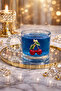 3-Piece Handled, Special Design Cherry Model Beaded Crystal Glass Mug Set, 300ml - 3