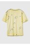 Boy's yellow multi-color crew neck t-shirt - 2
