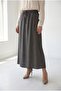 Lunona Double Pocketed Linen Skirt-Ma8256 Khaki