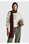 Women's Cream Wool Blend Patterned Crew Neck Sweater