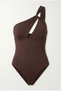 Coastal one-shoulder back low-cut swimsuit - 5