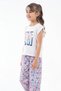 Girl's Set Printed Cotton Piece Summer Top and Bottom Set - 3