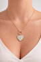 Stone Heart Gold Necklace - 2