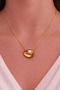 Minimal Stone Oval Necklace