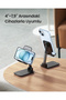 Foldable Multi-Angle Height Adjustable Phone Stand, Black, 20435 - 6