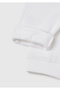 Girl's White Logo Embroidered Sweatpants - 3