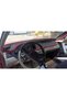 Fiat Uno Glovebox Protection Carpet Suitable for 1983-1997 Models Black Edge Color Red - 3