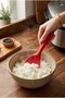 Single Heat Resistant Fireproof Non-Stick Silicone Rice Spoon Red - 3