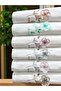 6 Pack Velvet Luxurious 3D Embroidered Bridal 50x90 Hand and Face Towel