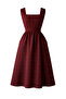 Mandy Long Midi Length Gilet Dress Women's Tile Pattern