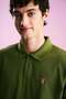 Lion Polo Neck T-Shirt - Khaki - 4