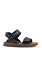 Pablo Boys' Leather Sandals Navy Blue