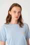 Seashells Lightweight Women's T-Shirt - Light Blue