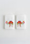 Set of 2 Tasseled Camel Embroidered Hand Towels (30 X 50)