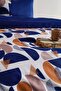 Satin Duvet Cover Set Diego Double - Navy Blue - 4
