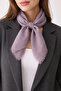 Linen Look Soft Silk Square Scarf – Matte Texture, Lightweight and Stylish
