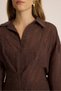 Vesper Triangle Cut Tie-Dye Coffee Shirt - 7