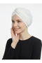 Crystal Tulle Lined Cream Ready Turban Hijab Evening Dress Bonnet Fdn2016-212 - 4