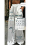 Women's Elastic Waist Satin Trousers - 2