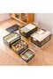Large Clear Plastic Storage Box with Wheels,Collapsible Foldable Stackable Organizer Bin - 7