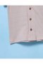 Infant Boys Beige Jacquard Short Sleeve Shirt - 4