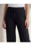 Women Black Wide Leg Elasticated Waist Active Pant - 4
