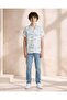 Boys Blue All Over Print Casual Shirt - 2