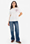 Oversıze Baskılı Beyaz Kadın T-Shirt G5906AX/WT32 - 2