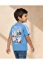 Boys Blue Striped Sleeve Modal T-Shirt - 3