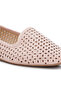 Women's Perforated Ballerinas in Pink - 4