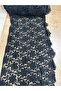 29 cm Black Floral Embroidery Ribbon Sewing Accessory 1 Meter - 4