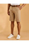Men Beige Belted Chino Shorts - 7