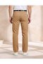 Men Beige Belted Chino Pants - 3