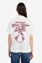 Oversıze Baskılı Beyaz Kadın T-Shirt G5906AX/WT32 - 5