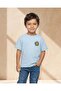 Boys Pale Blue Loose Fit Rubber Patch T-Shirt