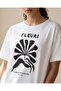 تي شيرت نسائي أبيض مطبوع - 4