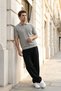 Chapa Regular Fit Polo Collar Men's Short Sleeve Textured Light Gray Knitwear T-Shirt - 5