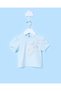 Infant Girls Pale Blue Embellished Short Sleeve Top